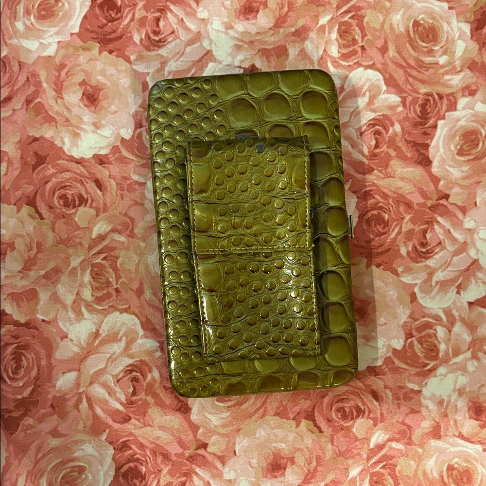 Green Crocodile Embossed Wallet